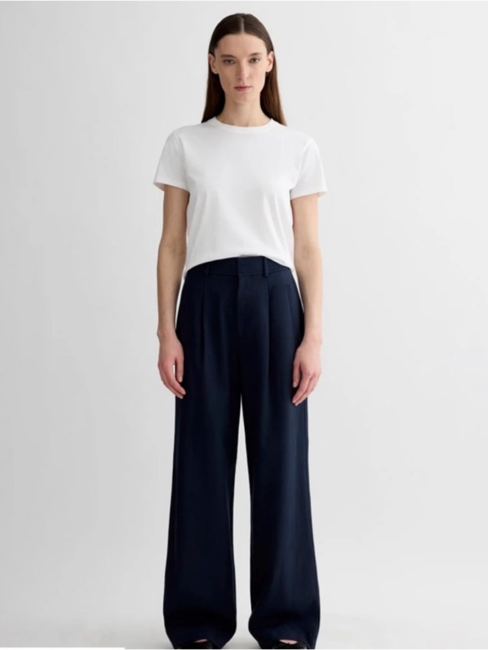 Everlane navy Wide-Leg Chinos